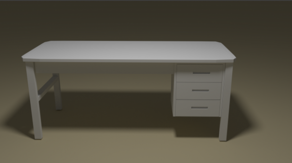 Desk 3D Model 2